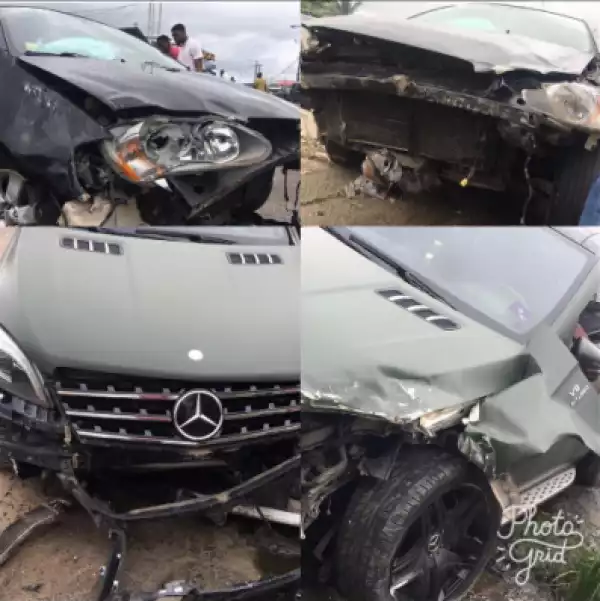 Hallelujah Challenge Convener, Nathaniel Bassey Survives Fatal Car Accident In Lagos (Photos)